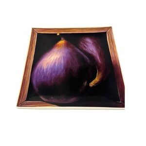 Dinner Plate Serving Jay Mercado Square Purple Plum  By Certified International